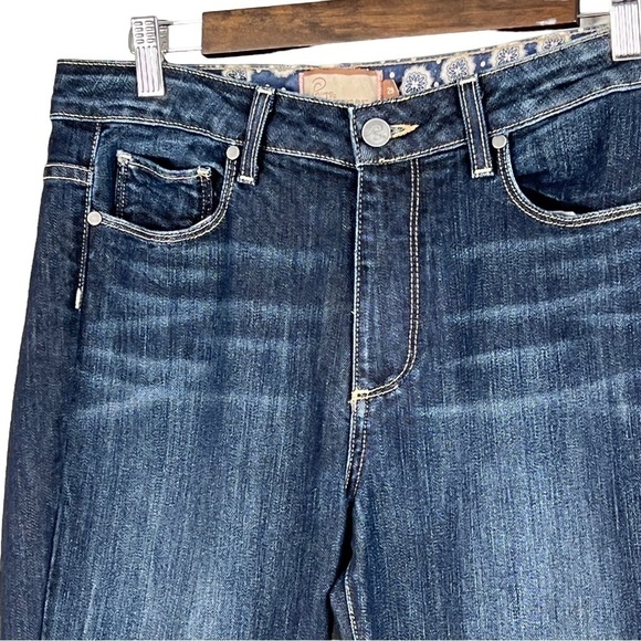 Paige Rising Glen High Waist Boot Cut Jeans Dark Wash Size 29 - Picture 3 of 8